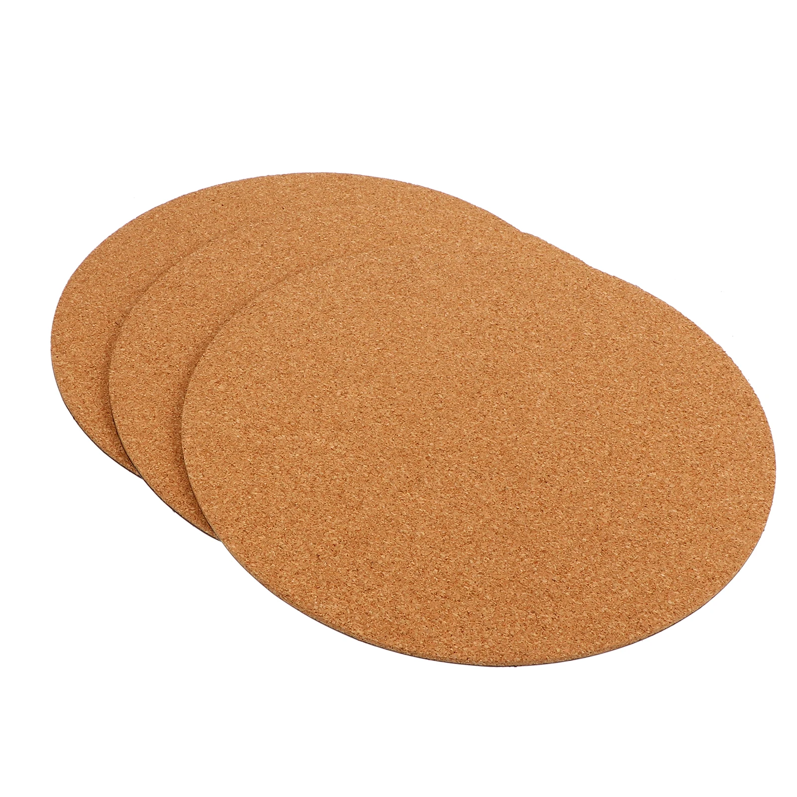 

3 Pcs Cork Planter Mat Flower Pot Pad Pads Round Mats Plants Coasters for Flowerpot