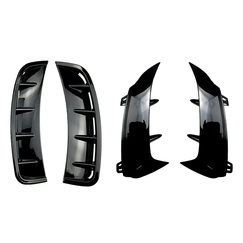 3 Pcs For Mercedes Benz A Class W177 A180 A200 A220 A250 Accessories Car Styling (Black): 1 Pcs Car Rear Bumper Fender & 1 Pair