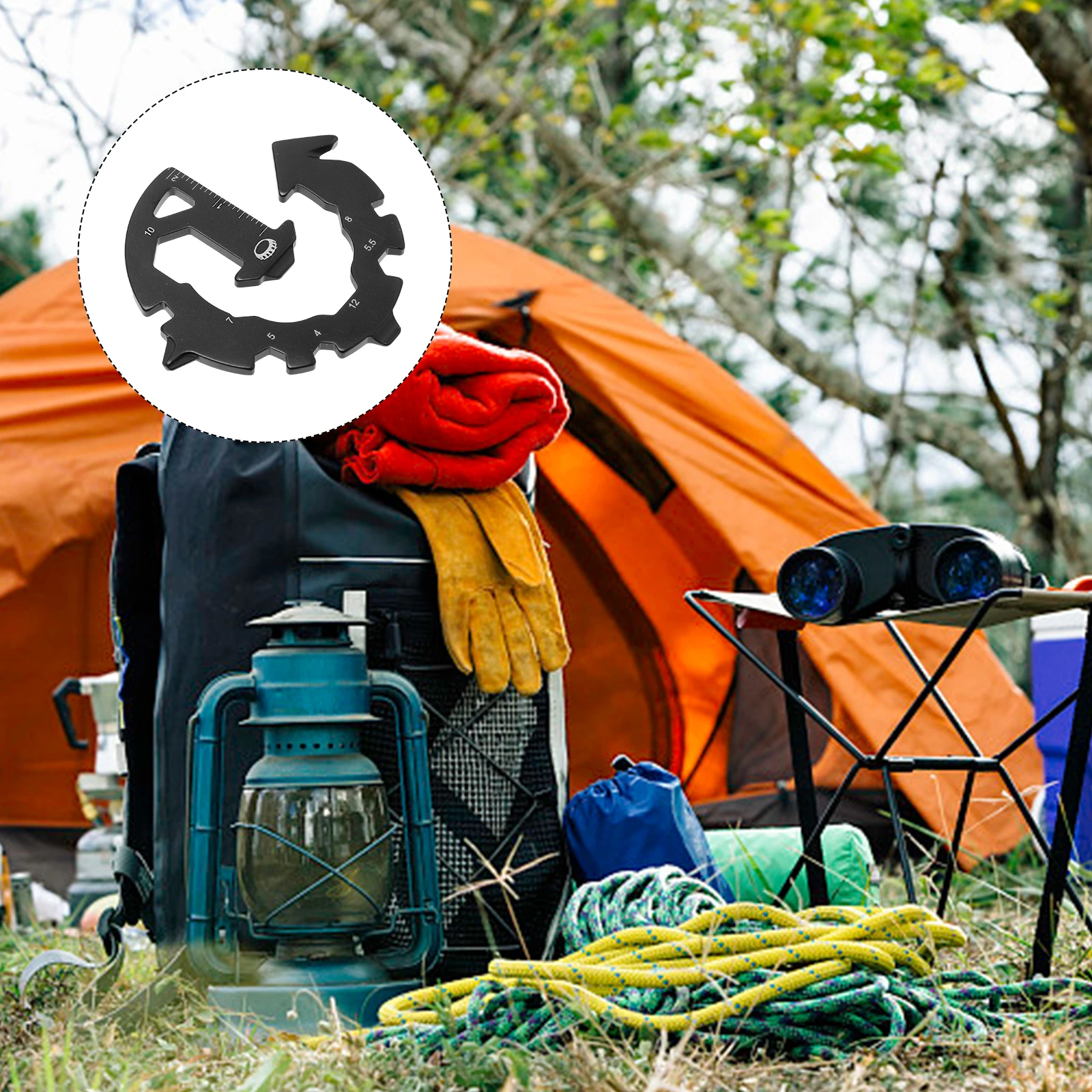 

Multifunctional Tool Set Stainless Steel Outdoor Multi-Tool Portable Screwdriver Bottle Opener Graduation Ruler Hand Tool