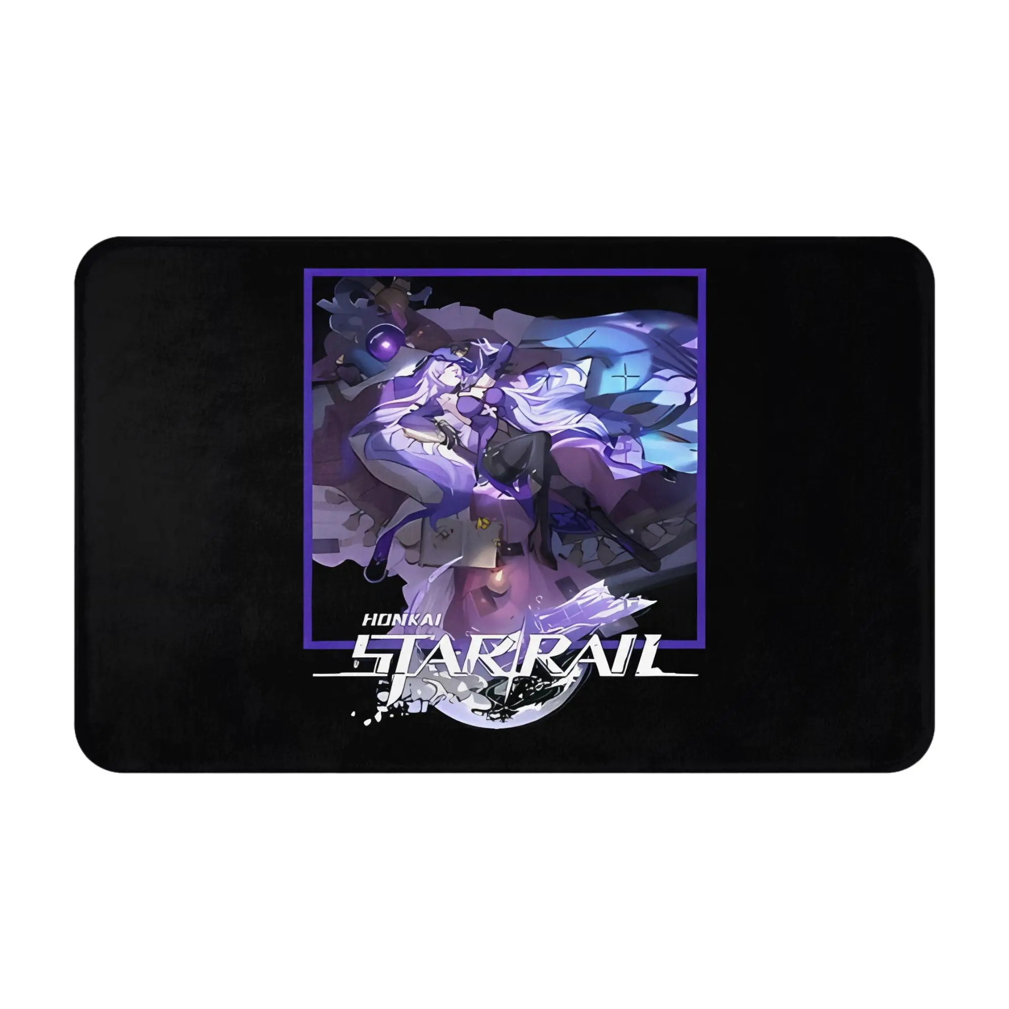 Aventurine Anti-Slip Mat Living Room Honkai Star Rail Entrance Doormat Floor Decoration
