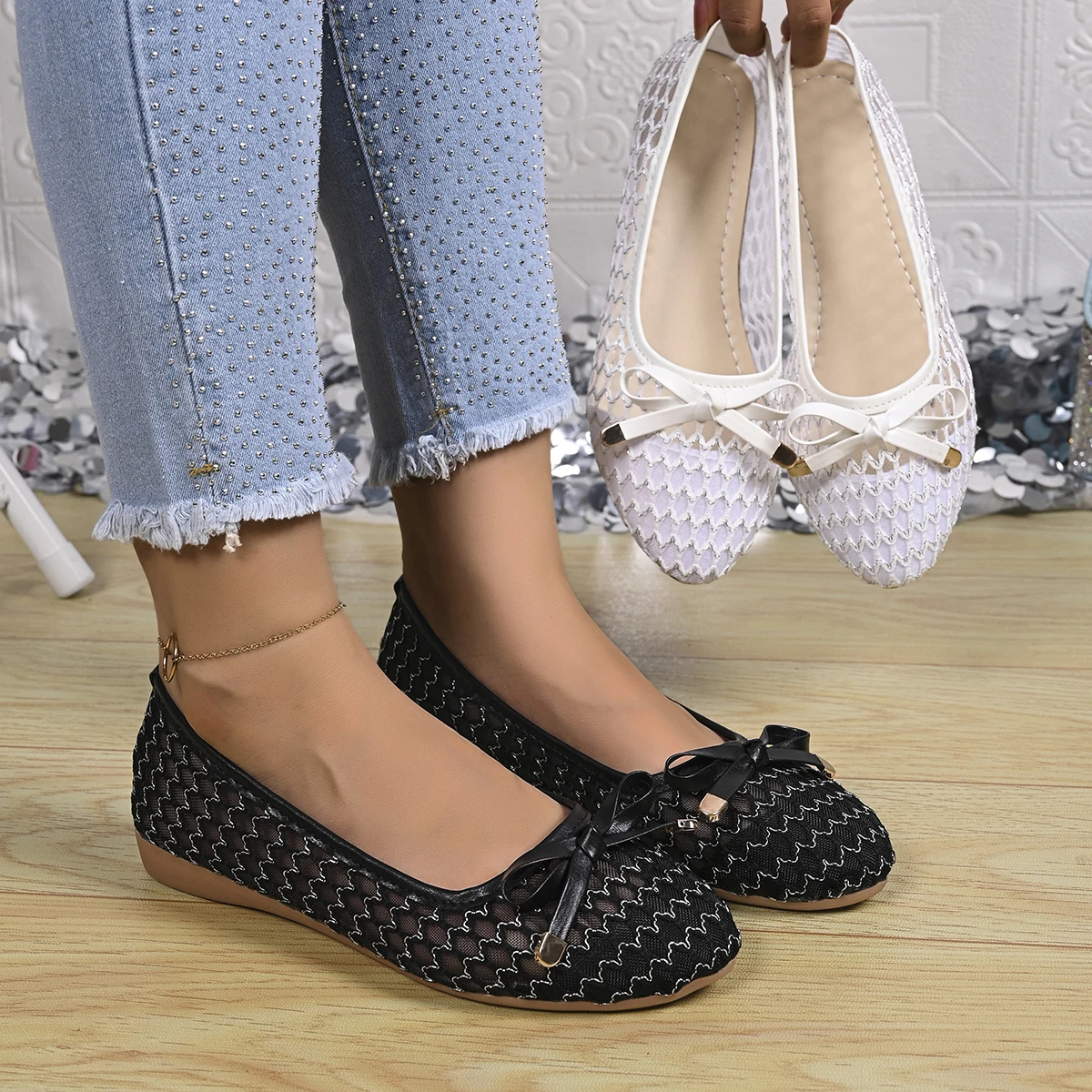 

Autumn 2025 Pointed Toe Women Flats Sandals Casual Fashion Walking Sandals Sport Cozy Woman Shoes 2025 Trend Zapatos Mujer