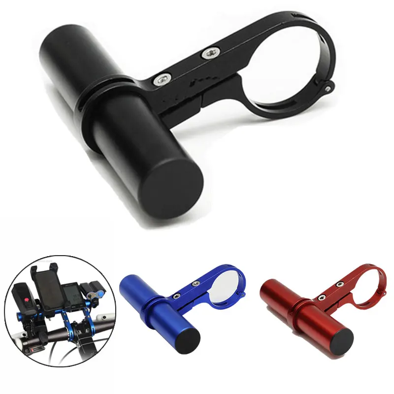 Bike Handlebar Extender Extension Carbon Fiber Bracket Aluminum Alloy Clamp For Bicycle Speedometer Headlight Light Lamp Holder