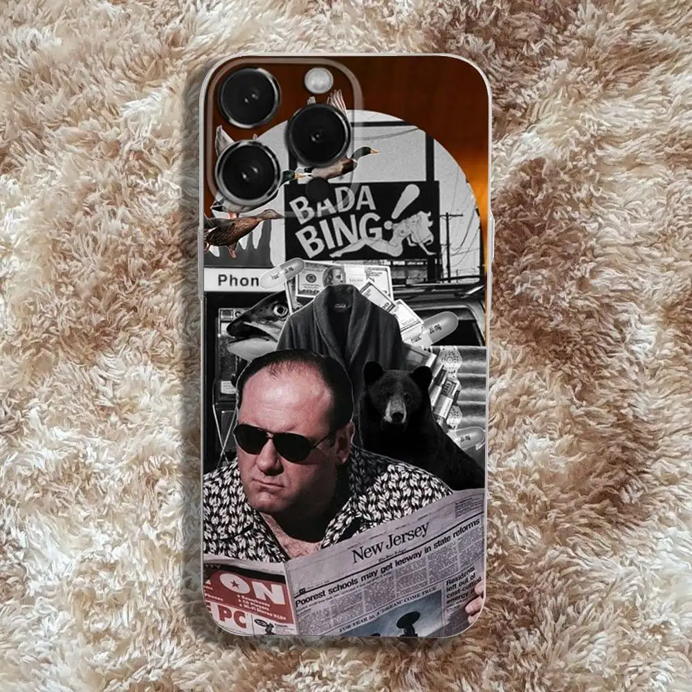 S-ソプラノズ フィルム iPhone 16,15,14,13,12,11 Pro,Max,Plus,X,XS,XR,SE4,E Mini用 透明 ソフトケース