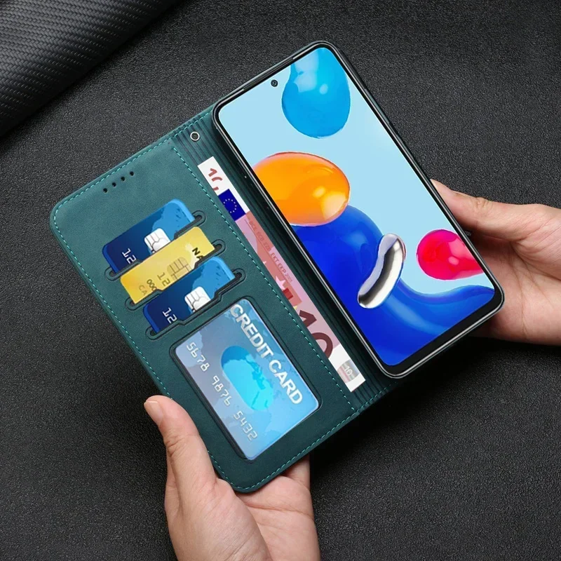 Wallet Case for Redmi Note 12S 12 12 Pro 11 11T 11 Pro 10 10 Pro 9 9 Pro 8 7 Card Pocket Cover for Redmi 12C 10C 9C 10 9 9A 9T