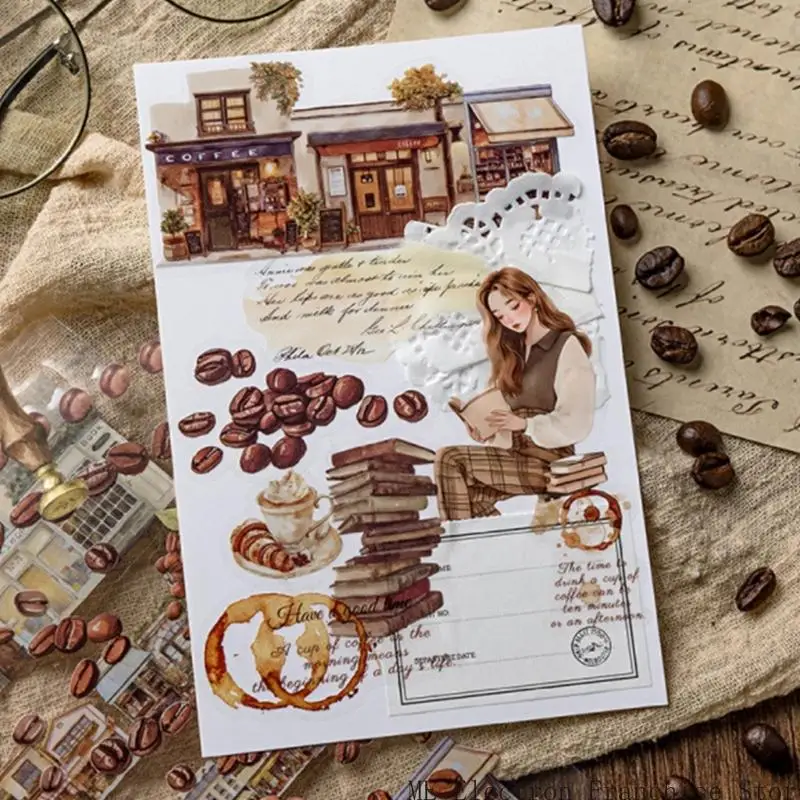 T5EA Cartoon Sticker Book Photocard Scrapbooking Sticker for Photocard Decoration