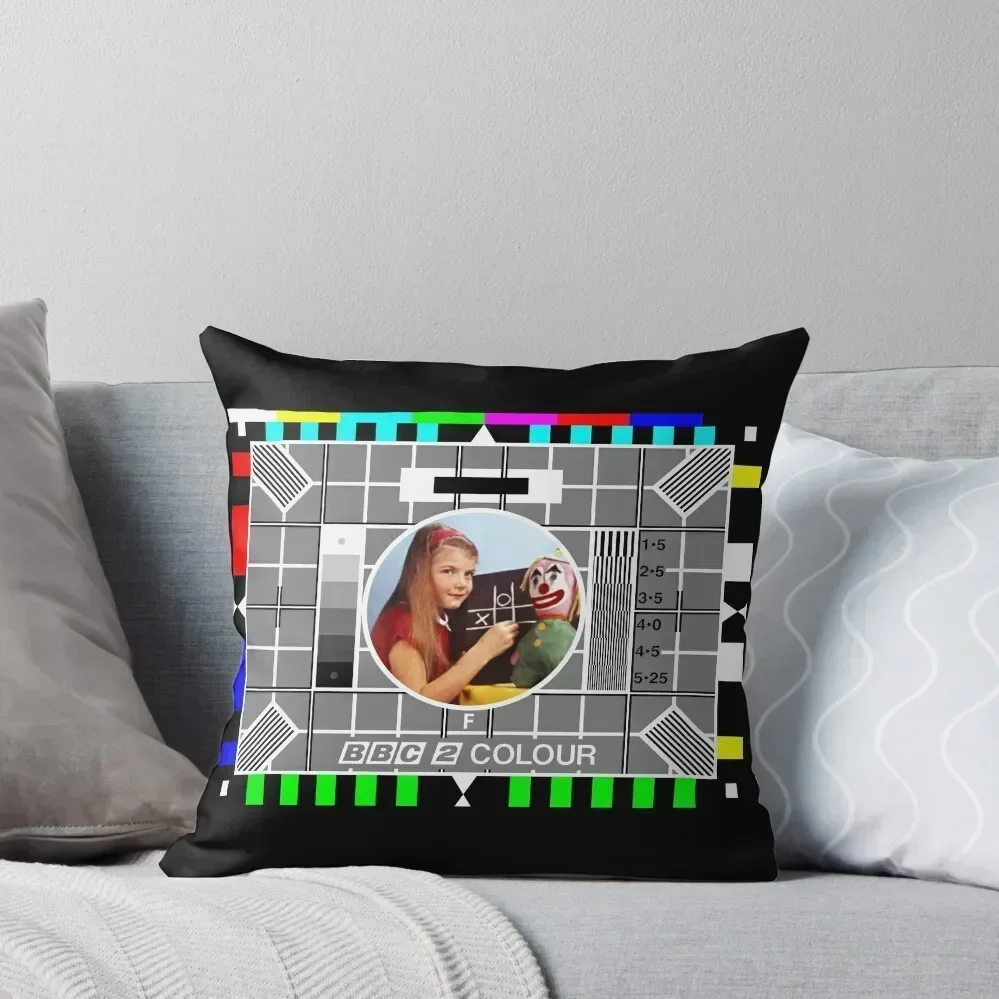 

beebthings Testcard F Throw Pillow Decorative pillow case Pillowcases Bed Cushions Christmas Covers For Cushions pillow