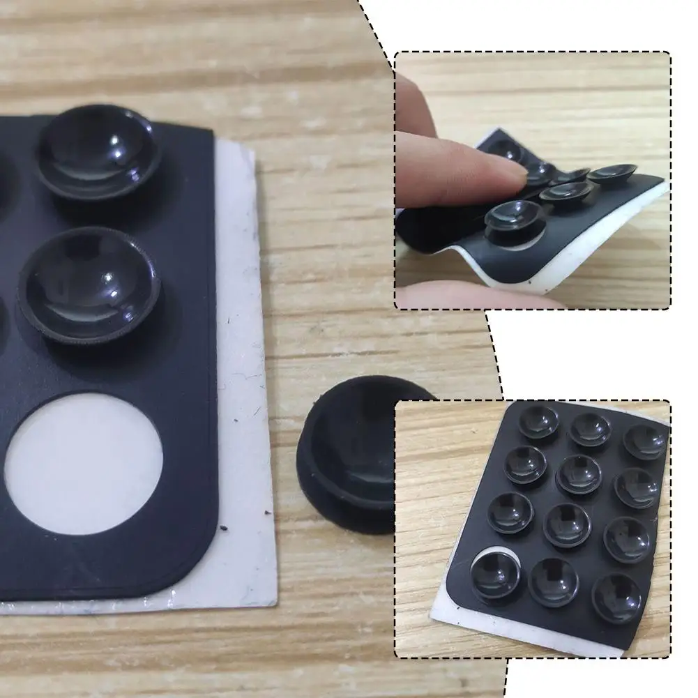 4/1pcs Silicone Suction Cup Phone Holder Wall Stand Holder Suction Single-Sided Anti-Slip Case Square Silicone Phone Mat Mo D8X5