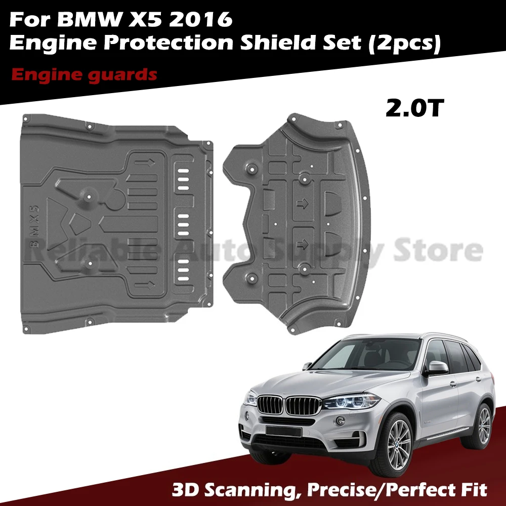 

Превосходная защита днища для BMW X5 2016 — точное посадки с 3D-сканированием — броня двигателя профессионального класса