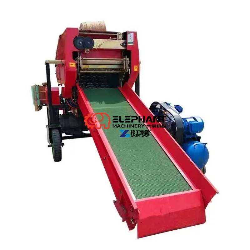 Diesel Grass Silage Baler Wrapper Packing Machine Agricultural Equipment for Farm Forage Straw Silage Baling Processing Work