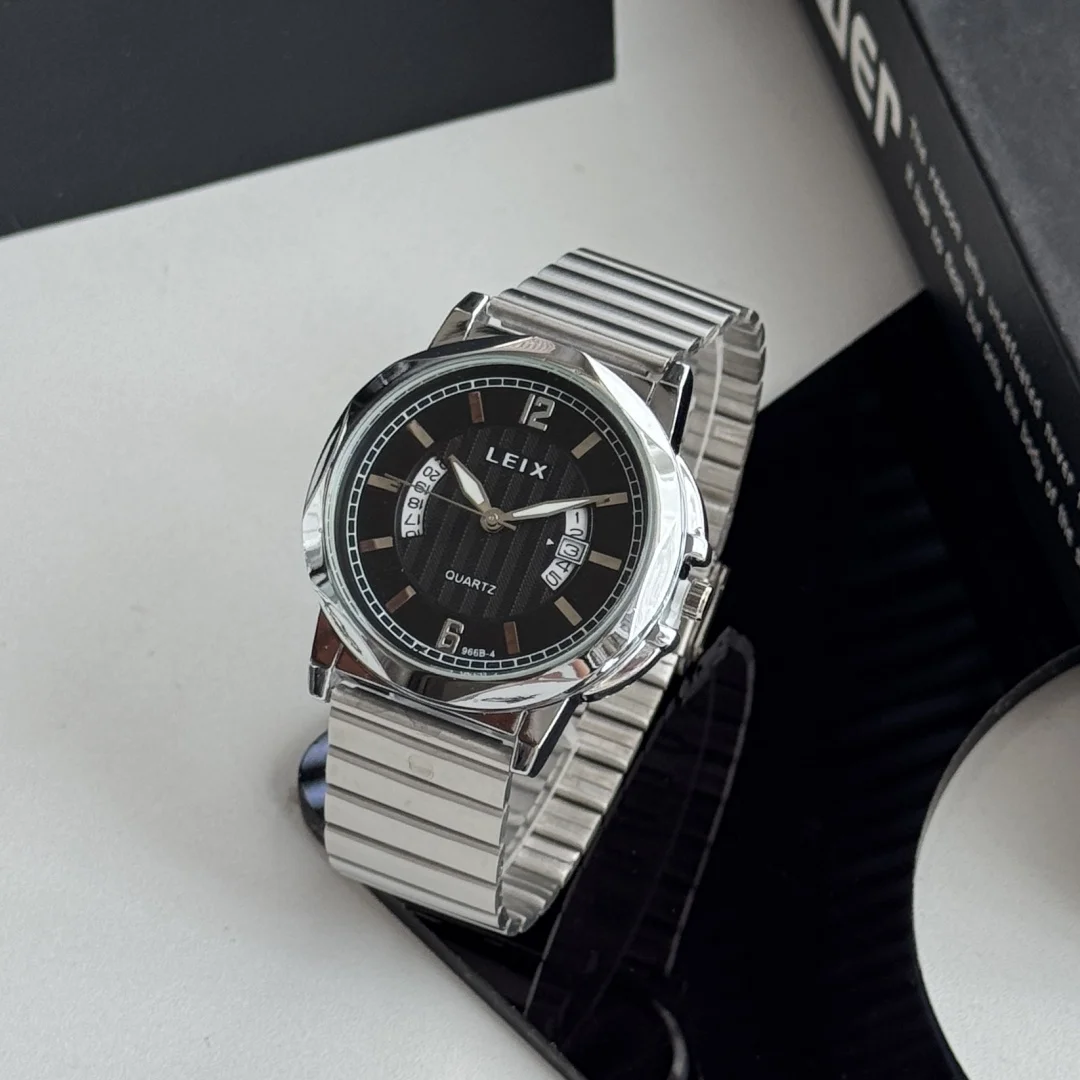 بسيطة رجال الأعمال الفولاذ المقاوم للصدأ ساعة كوارتز العلامة التجارية ساعات رجالية رجل التقويم ساعة يد رياضية ساعة الذكور reloj hombre