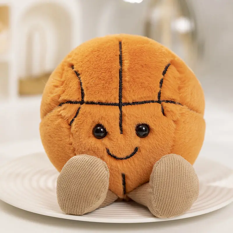 Adorable baloncesto fútbol tenis béisbol billar juguetes de peluche pelotas de peluche suaves almohada regalos de cumpleaños de Navidad para niños