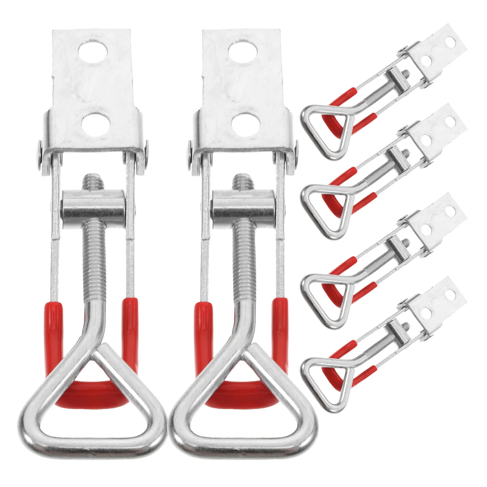 

6pcs Toggle Clamp Latch Adjustable Quick Release Door Bolt For Smoker Lid Freezer Box Case Cabinet Hatch Secure Closure Hardware