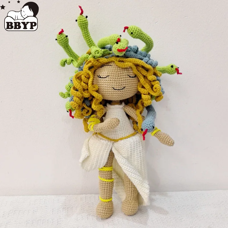

Handmade Knitting Doll Crochet Medusa Doll Crochet Dolls For Home Accessories Pattern Craft Toy Ornaments