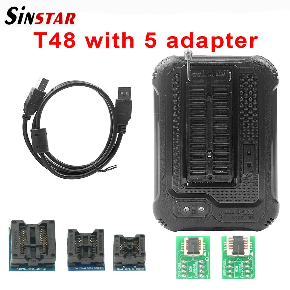 Imagem -05 - Xgecu-programador T48 Tl8663g 54 Adaptadores V12.67 Suporte 31000 Mais para Spi ni Flash Emmc Bga Tsop Sop Plcc