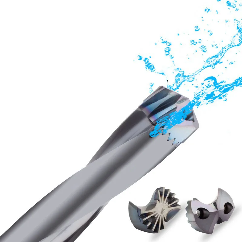تاج عالي السرعة 10-25.8 مللي متر 1.5-5D باستخدام الحاسب الآلي ثقب عنيف بالقطع قابل للفهرسة التبريد الداخلي صابر الأسنان الحفر بديل U الحفر