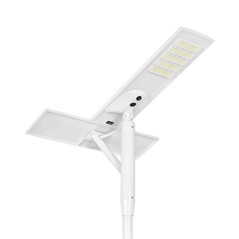 

Outdoor All In One Solar Street Lamp motion sensor 100W 200W 300Watt renewable energy Led Solar Street Light with CCTV camera