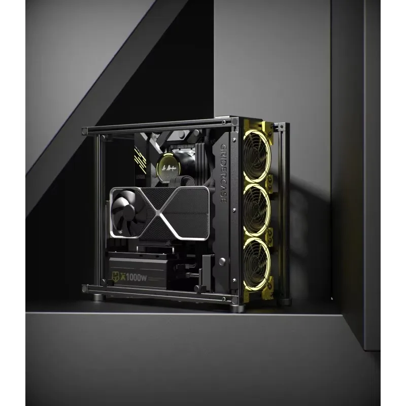 Open Frame ATX Case VEDDHA Beta V2.0 - High-Strength Aluminum, Your Canvas for Extreme Cooling & Personalized DIY Builds
