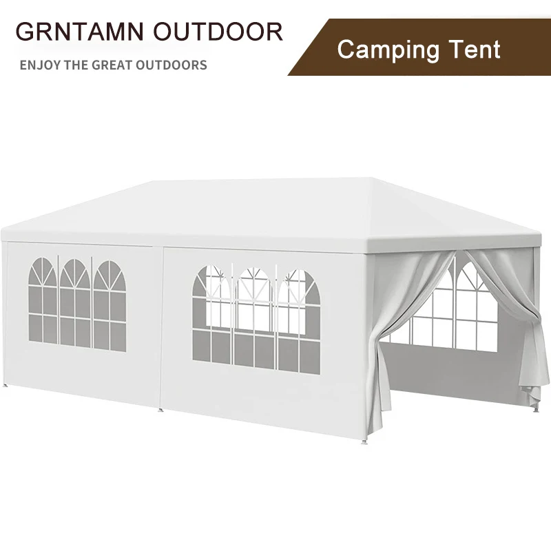 Gazebo Heavy Duty Canopy Tent, Outdoor, Wedding Party, White Pavilion, Removable Sidewalls, 10x30 \', 10x30\'