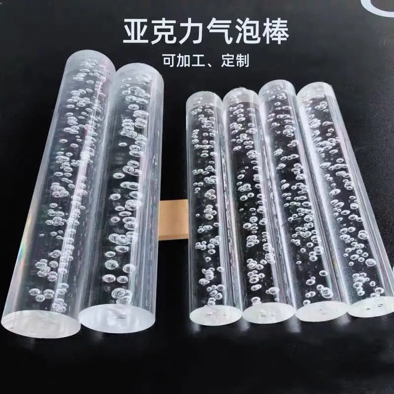 Picture 6: Acrylic Bubble Round Rod,Clear,3/4 Inch Diameter 10inch(247mm) Length,Solid Plastic PMMA Bar 10pcs