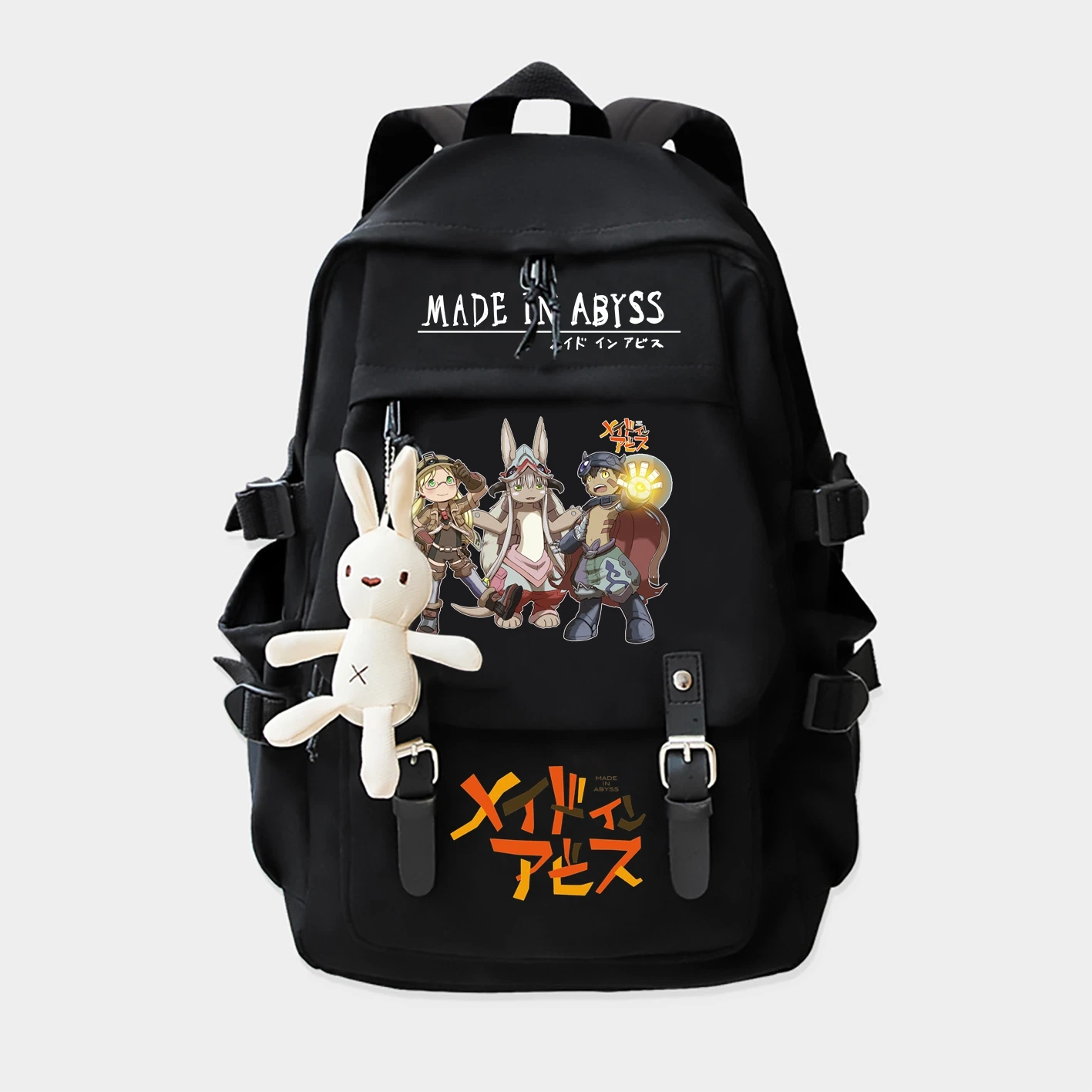 Mochila Anime Made in Abyss, Mochilas Zaino, Bolsas Escolares Estudantis, Mochila Preta, Desenhos Animados, Ombro, Viagem, Moda