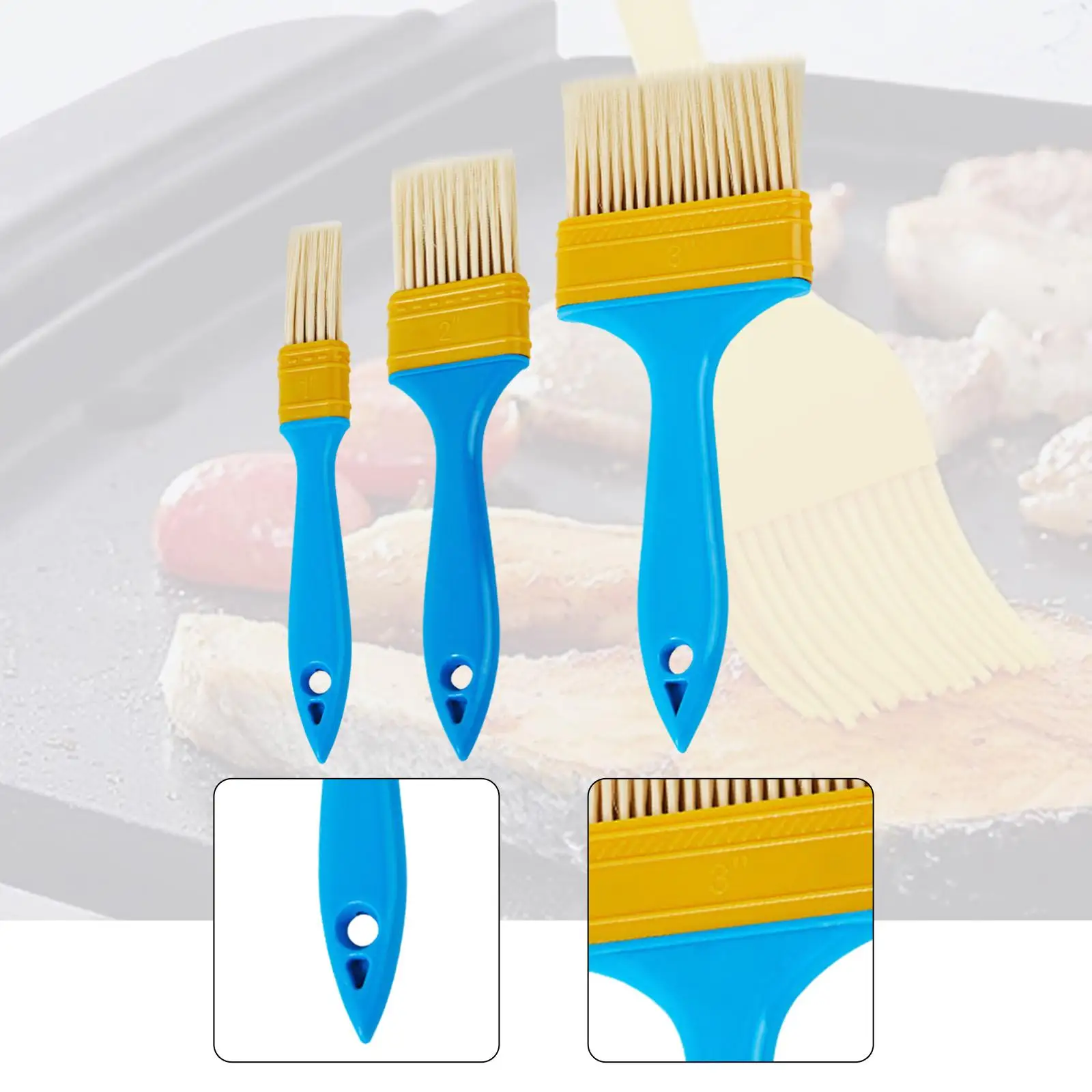 3x Paint Brushes Professional Versatile Paintbrush for Paint Watercolor Oil