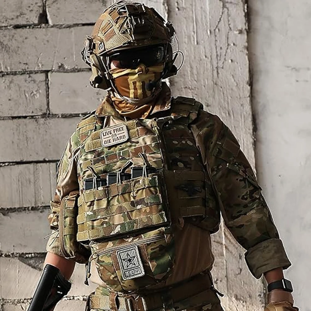 

Men G3 Combat Shirt with Colorful Streamer Glowing Sparkblade Sword Pattern Long Sleeve Zipper Turn-Down Collar