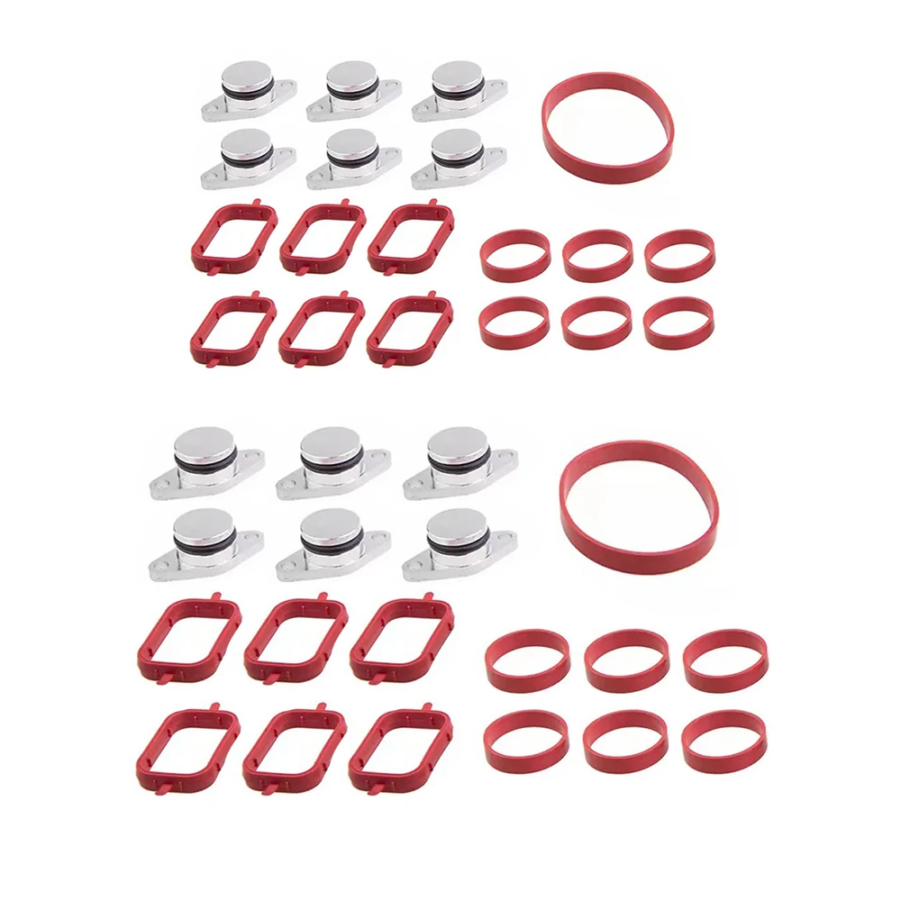 13pcs/set 22/33mm Car Inlet Manifold Swirl Flaps Repair Kit Swirl Flap Covers Intake Manifold Gasket Fit for BWM E83 X3