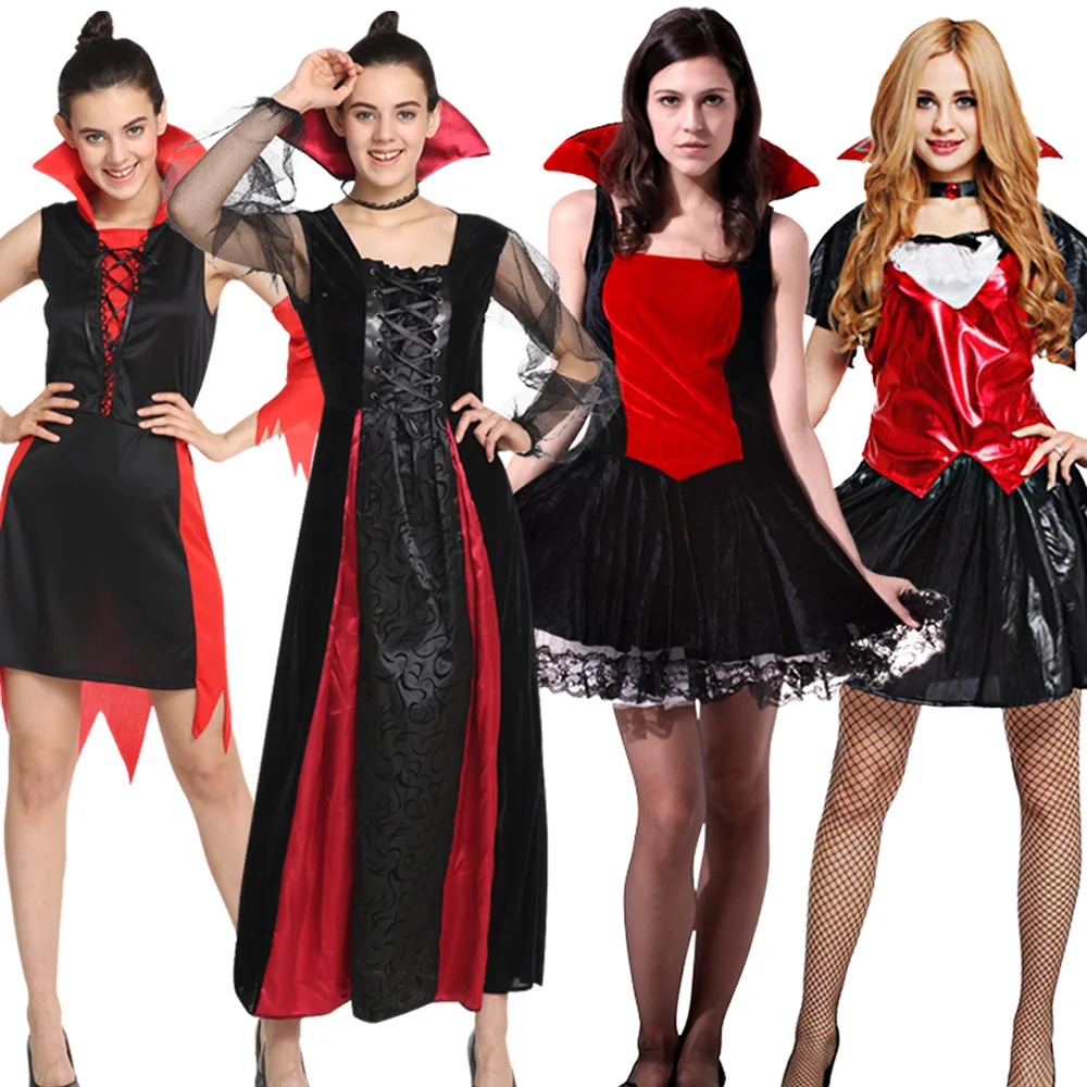 

Adult Halloween Women Vampire Costume Cosplay Dress Up Props Vampire Performance Carnival Party