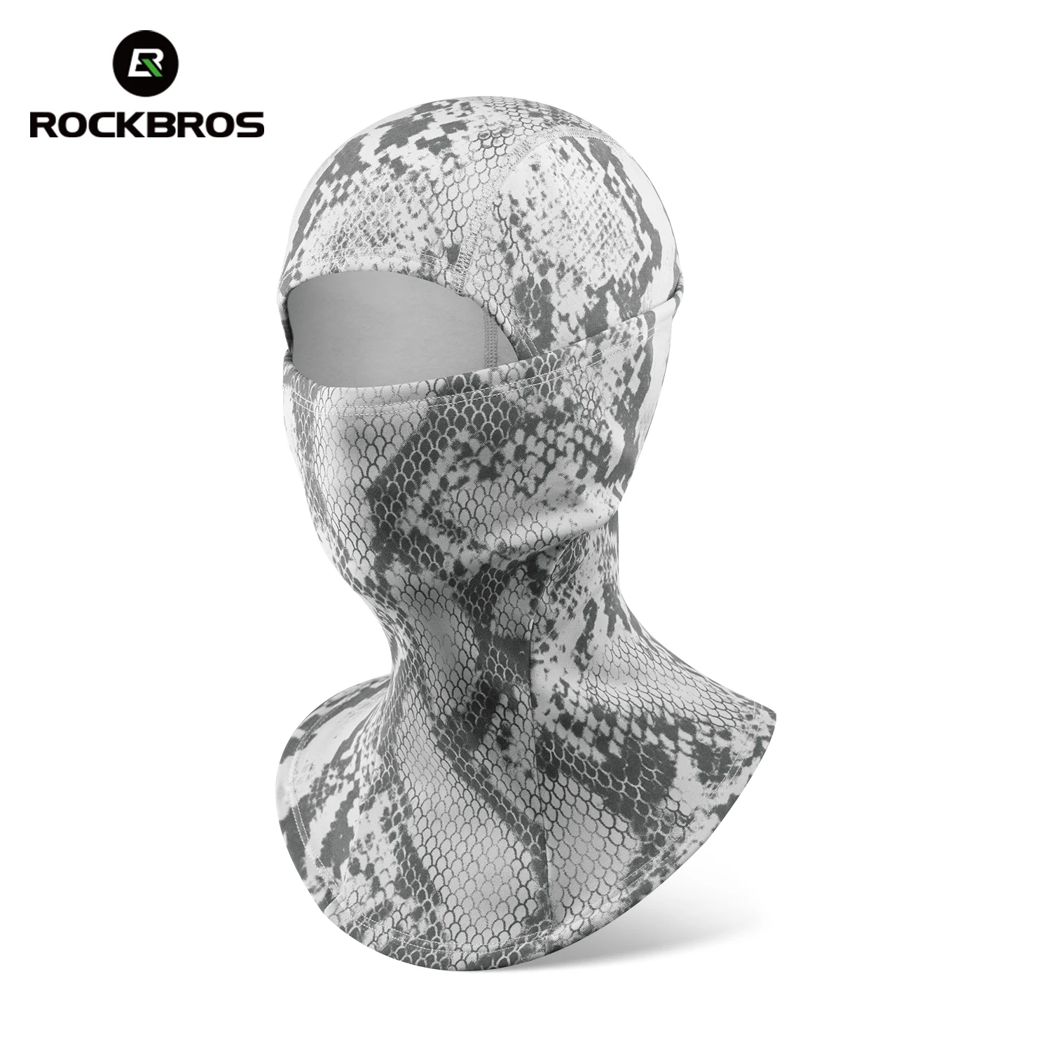 

ROCKBROS Windproof Mask Soft Stretch fleece Bicycle Headgear Winter Outdoor Cycling Warm Balaclava Temperature Discoloration