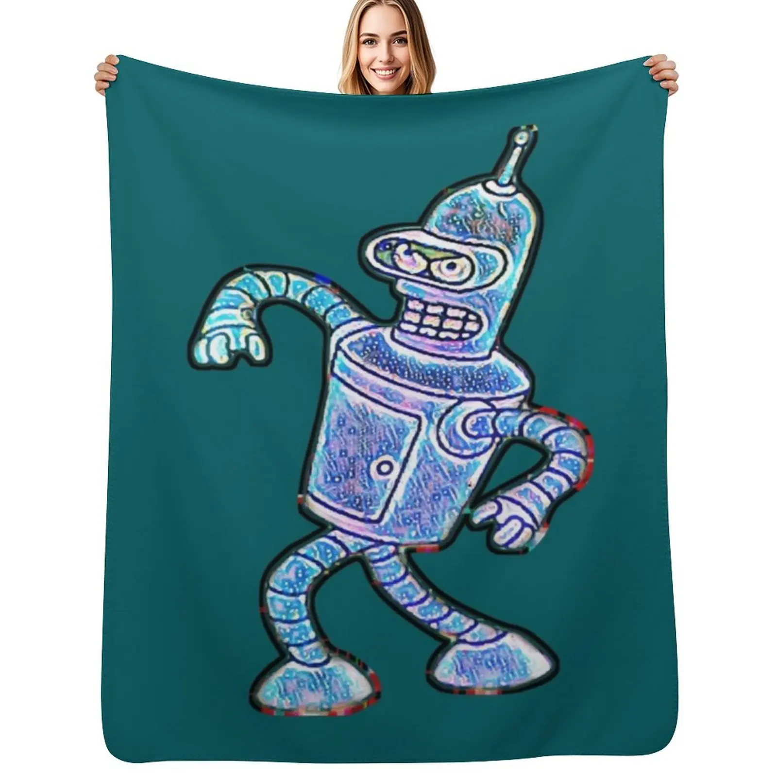 

Bender Strut Midnight Edition Throw Blanket Thin halloween Multi-Purpose for babies Blankets