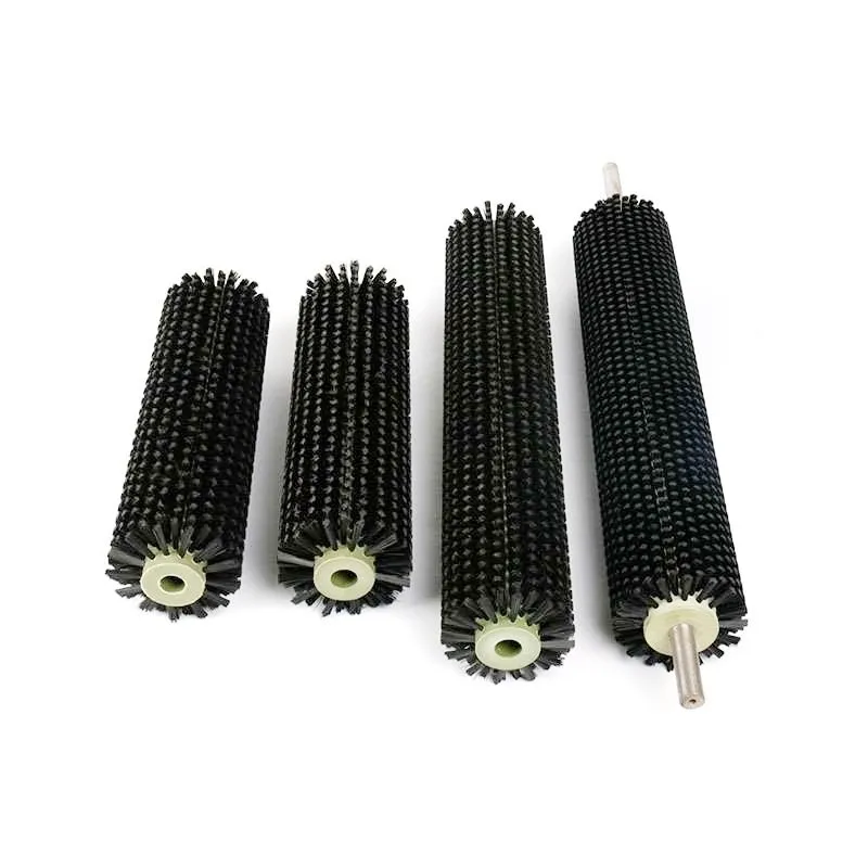 Roller soft and hard bristle cylindrical roller conveyor belt cleaning machine sand screening machine belt cleaner industrial
