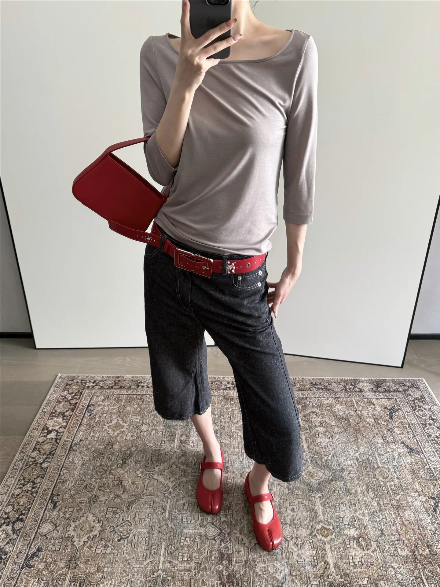 

American Style Low Waist Bell Bottom Denim Jeans Women Summer Loose Slimming Washed Seven-Foot Hot Girl Jeans Casual Cotton