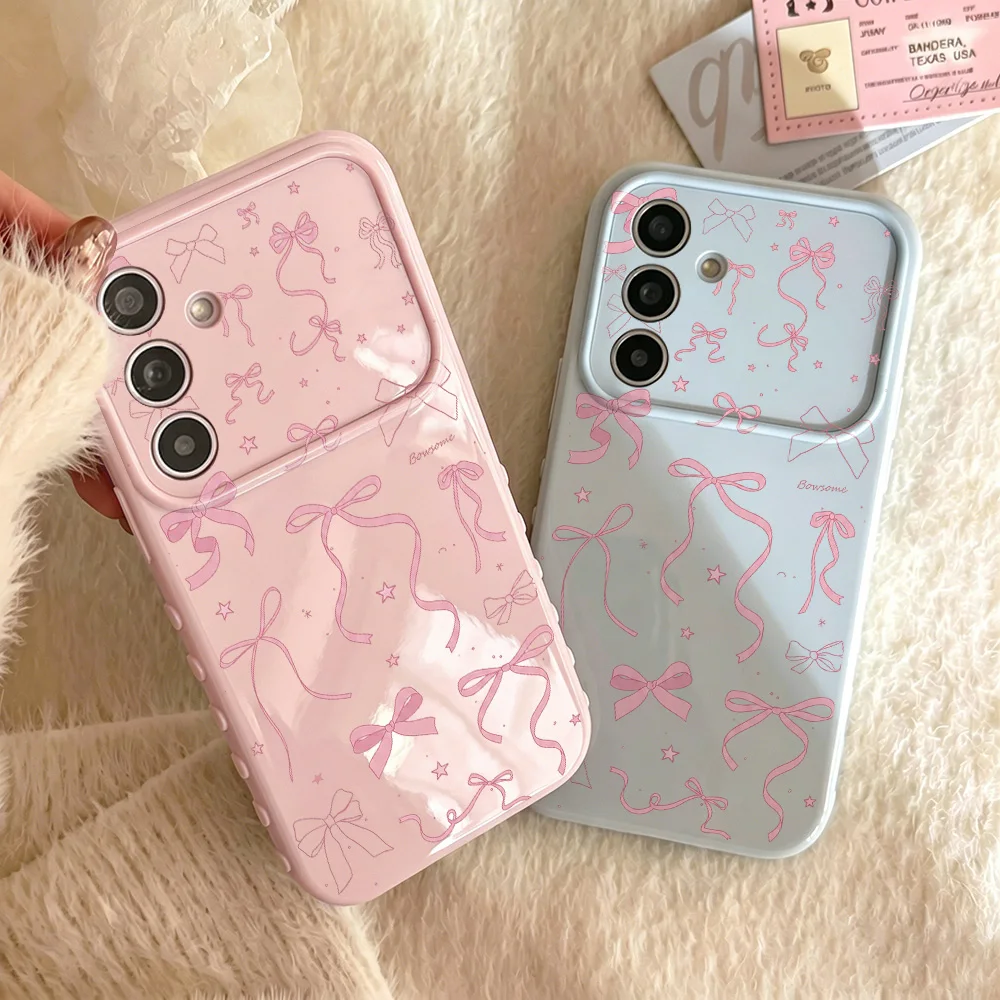 Phone Case for Samsung Galaxy A56 A55 A54 A37 A36 A35 A17 5G A16 A15 A07 A06 4G Cases Balletcore Gentle Style Camera Protection