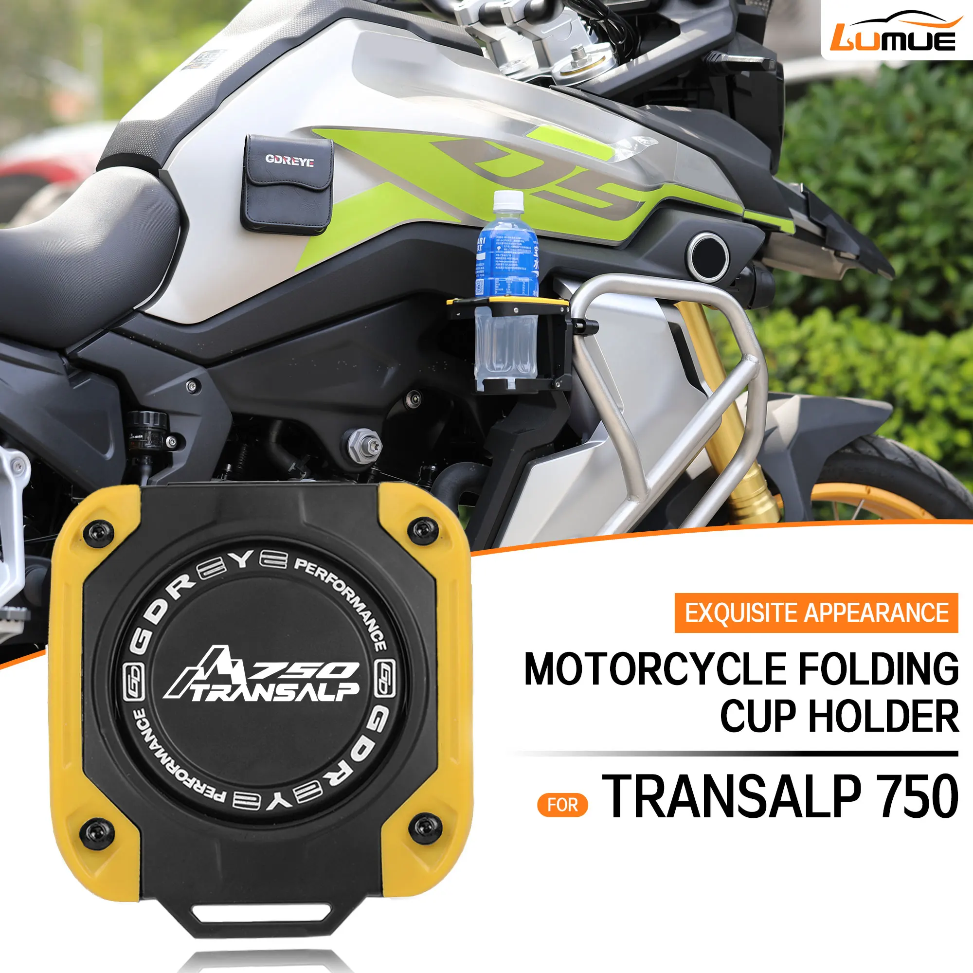 

TRANSALP750 Motorcycle Beverage Water Bottle Cage For HONDA TRANSALP750 Drinks Holder Water Cup Holder