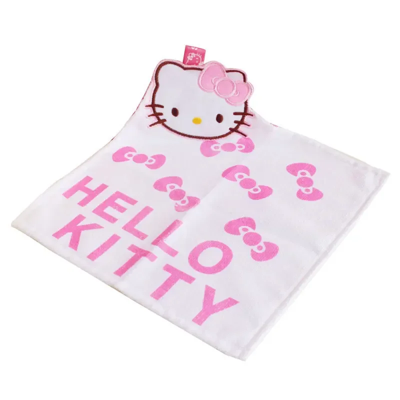 Hello Kitty Khăn Lau Tay Nhà Bếp Phòng Tắm Thấm Hút Vải Dishcloths Treo Vải Dễ Thương Nhanh Khô Khăn Tắm Mềm Mại 26.5X26.5cm Quà Tặng