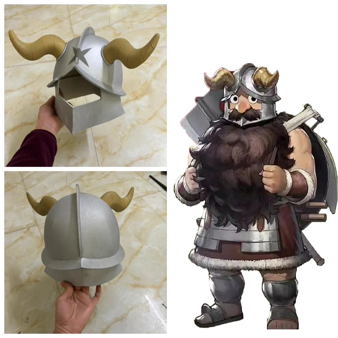 Game Delicious In Dungeon Senshi Model Helmet Props Cosplay Mask Headwear Adult Halloween Party Costume Accessories