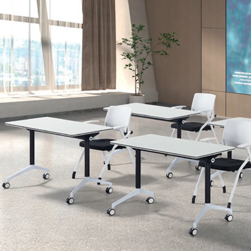 

Staff training table Movable conference table Long conference desk Flap desk Foldable splicing strip table
