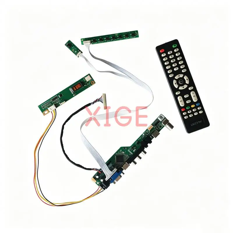 Display Drive Board Fit CLAA154WA01 CLAA154WA03 CLAA154WA04 CLAA154WA05 1-CCFL 30 Pin LVDS 1280x800 1280*800 USB+AV+VGA+HDMI Kit