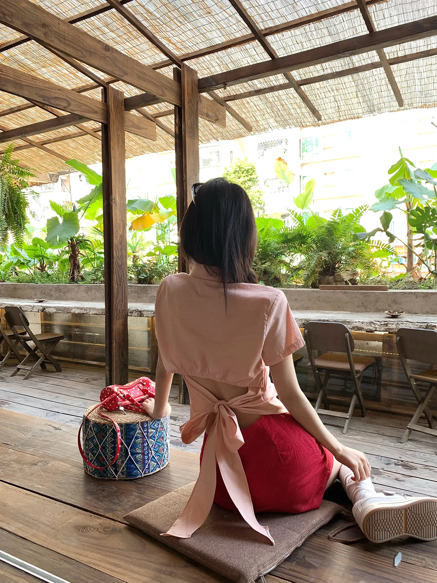 

Pink irt Women's Spring Summer Unique Belly Baring Knot Design Beautiful ort Sve Super Good Looking Top