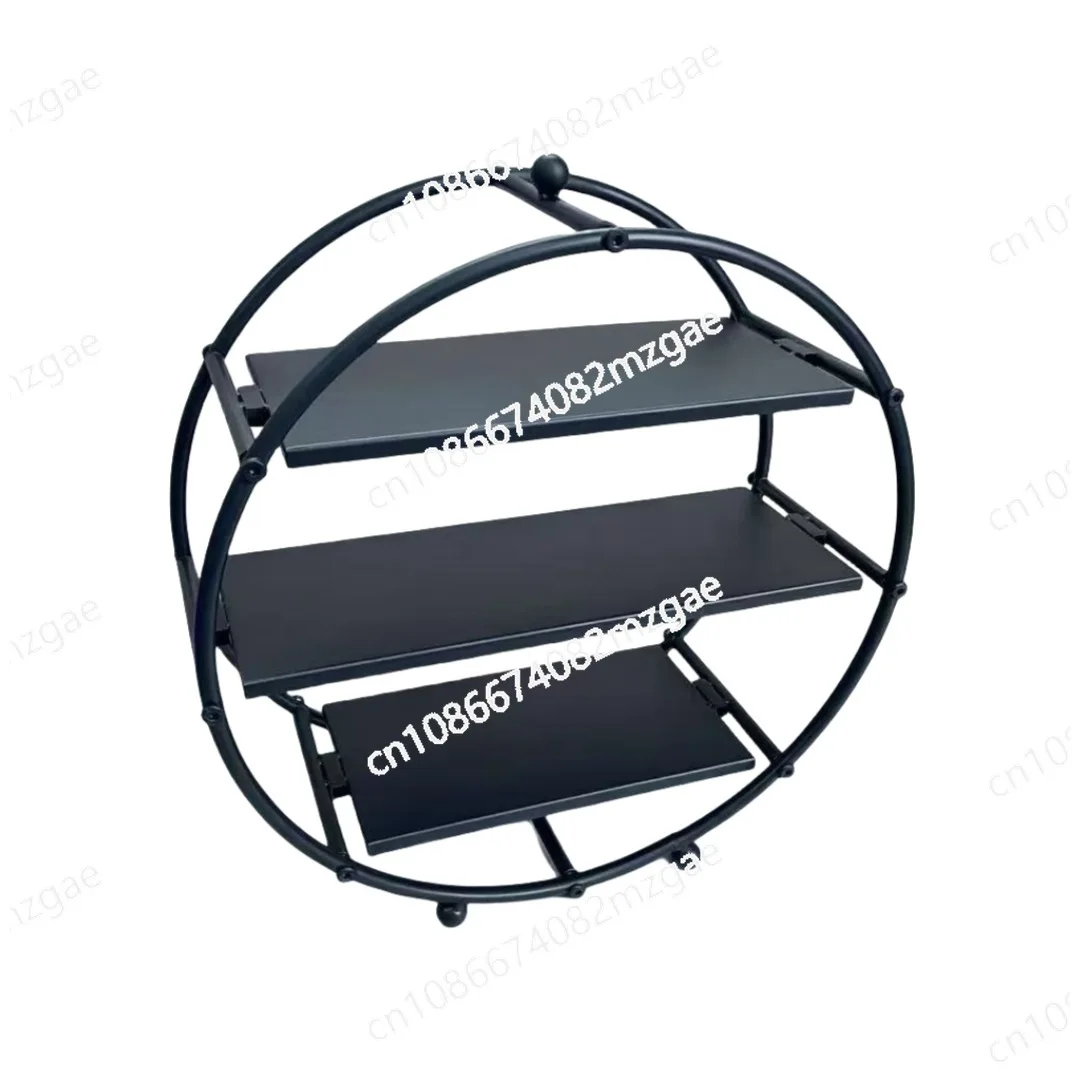 

Round Cupcake Rack, Dessert Table Display, Gold Layered Round Dessert Rack