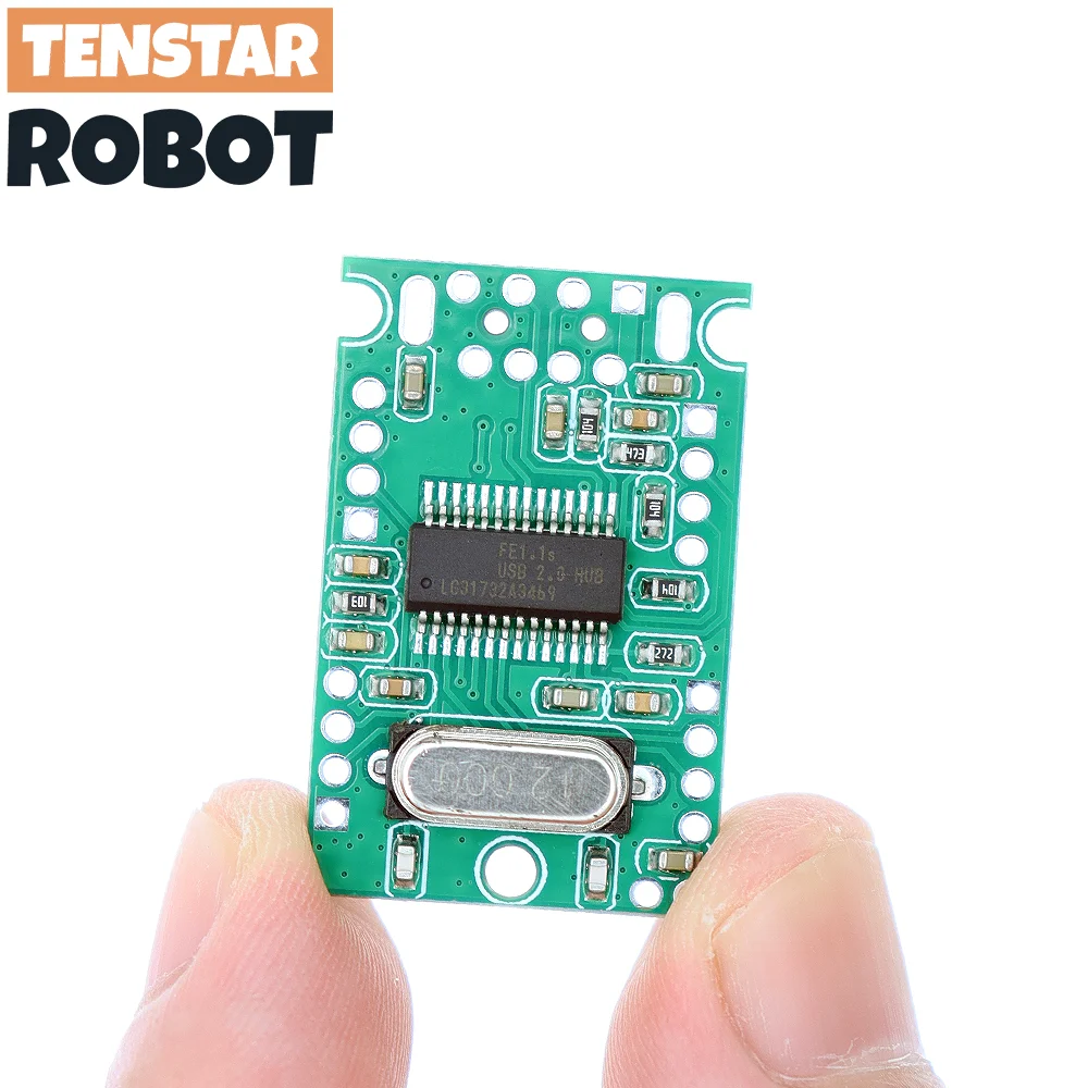 TENSTAR 2pcs USB 2.0 Expansion Module Expands 1 USB Port to 4 HUB Concentrator 1 Drag 4 Interface Transfer Module Drive-Free