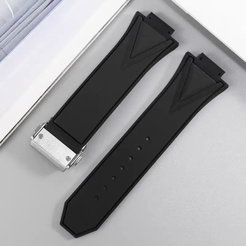 29X17X22mm ل الانفجار الكبير Unico Sang Bleu سلسلة حزام ساعة اليد لينة سيليكون الفرقة المطاط سوار ملحق معصمه