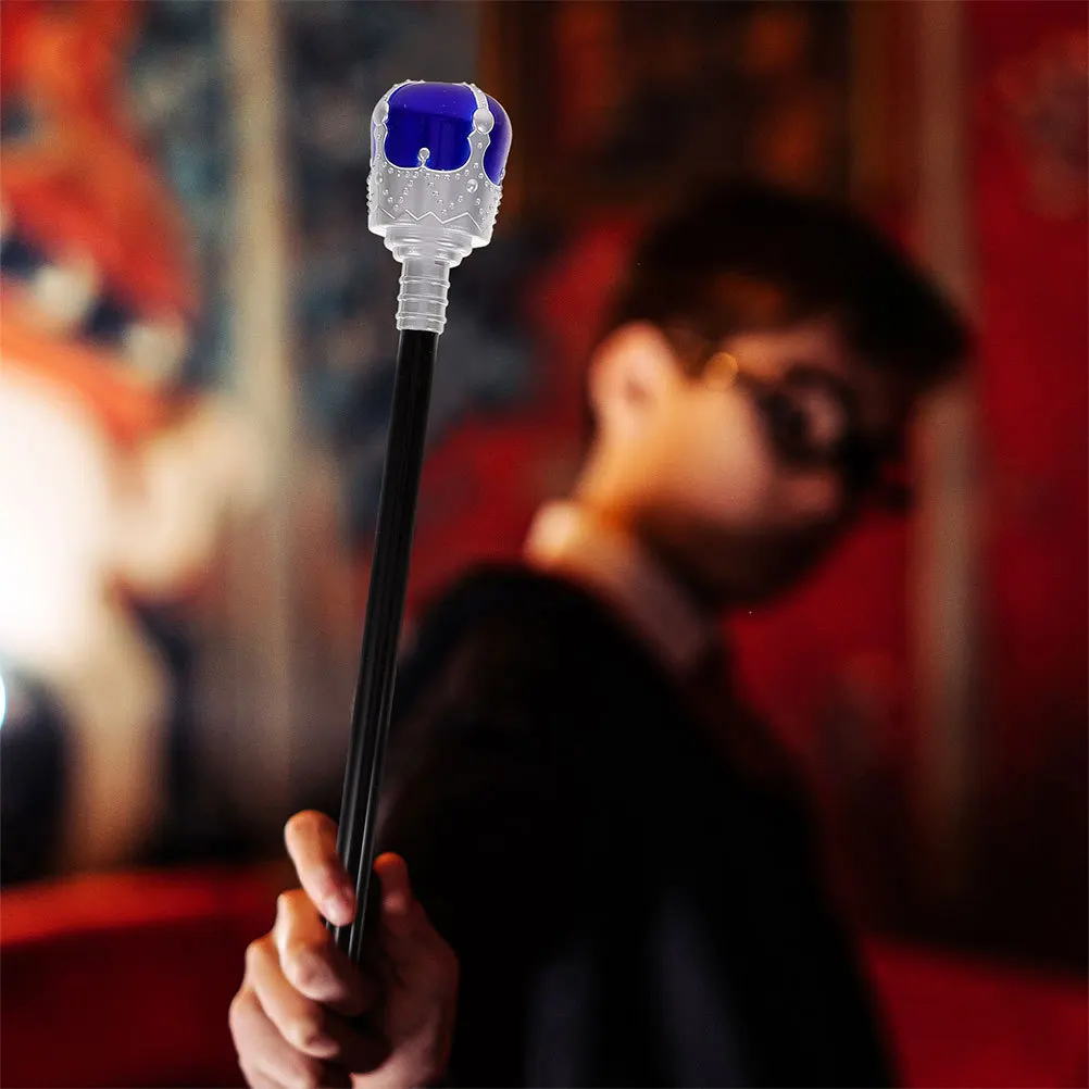 

2Pcs Halloween Costume Scepter King Prop Royal Accessory Party Cosplay Dress Up Stage Performance