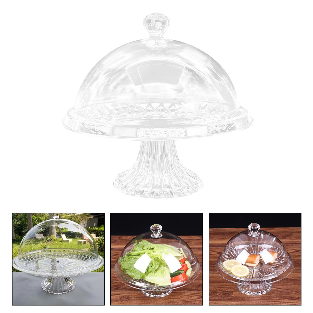 

1Set Clear Acrylic Food Cover Compact Lightweight Dish Cake Protector Easy Carry Household Display Tool Food Cover