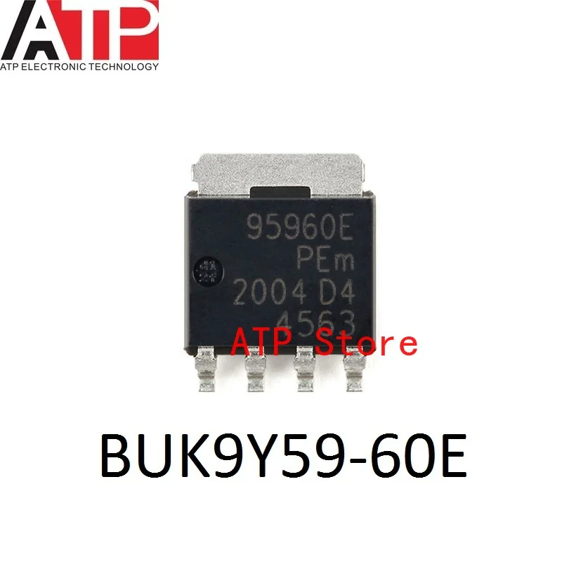 10-1000PCS 100% New Original 95960E BUK9Y59-60E SOT-669 Trans MOSFET N-CH Si 60V 16.7A  Automotive AEC-Q101 LFPAK56