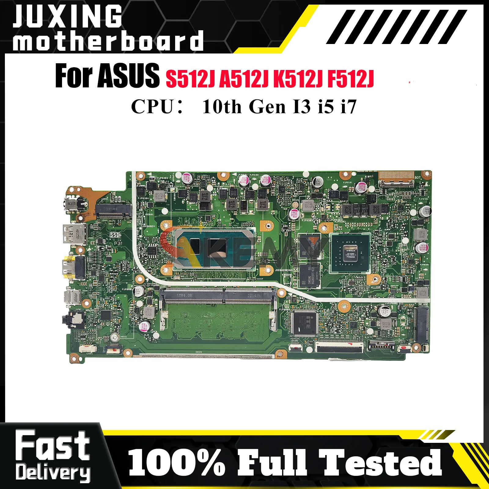 

X512JP Laptop Motherboard For ASUS X512JAU A512J X512JF F512J X512J X512JP X512JAW K512J S512J Mainboard With 10th Gen I3 i5 i7