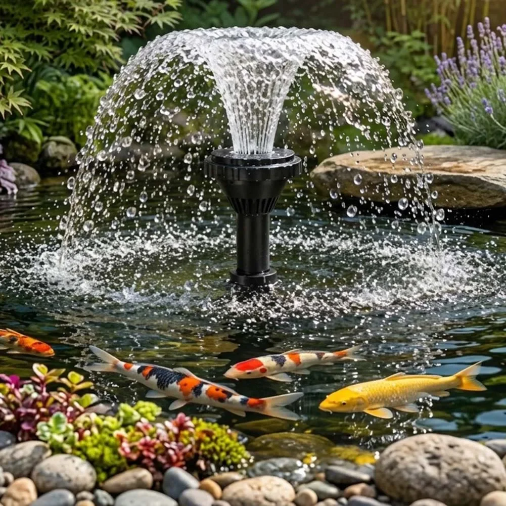 9 Component Fountain Nozzle System Compatible With Submersible Pumps For Pond Aquarium And Outdoor Fountain Water Circulation