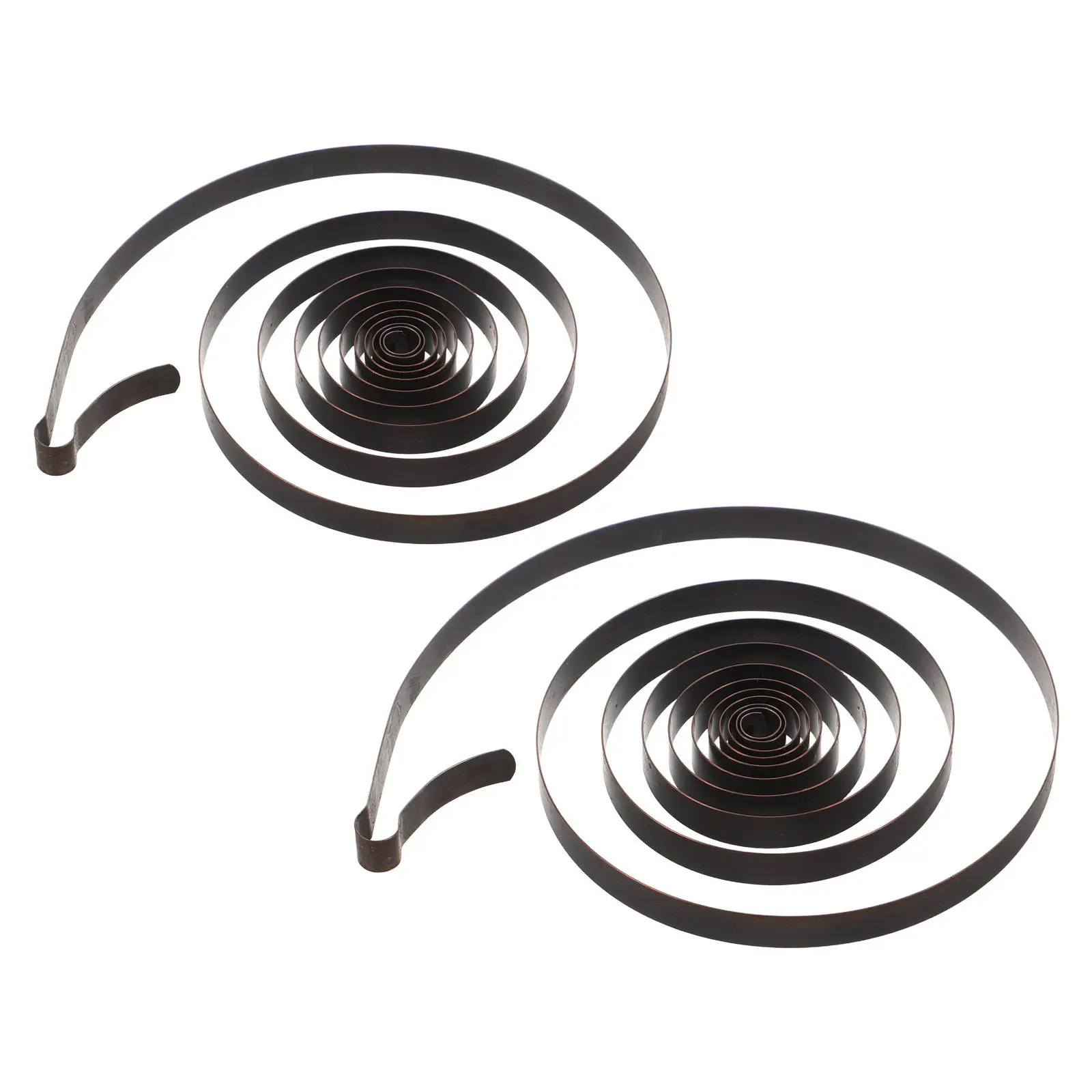 2Pcs Steel Clock Mainspring Replacement Mechanical Clock Mainspring Repair Parts for Wind-Up Timepiece Maintenance