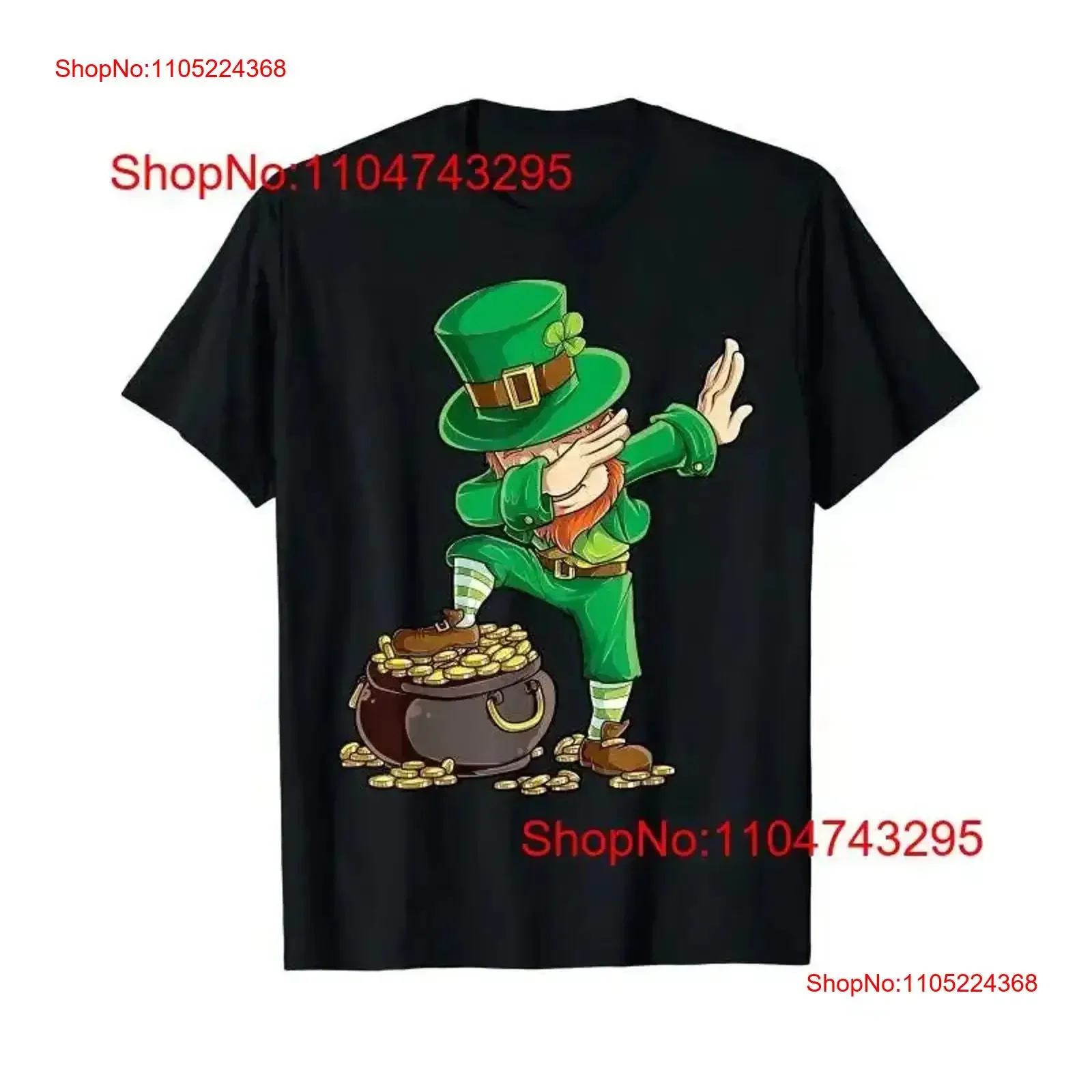 

Cool Boys St Patricks Day T Shirt Kids Dabbing Leprechaun Men Dab vintage Washed Breathable designer clothes Versatile homme