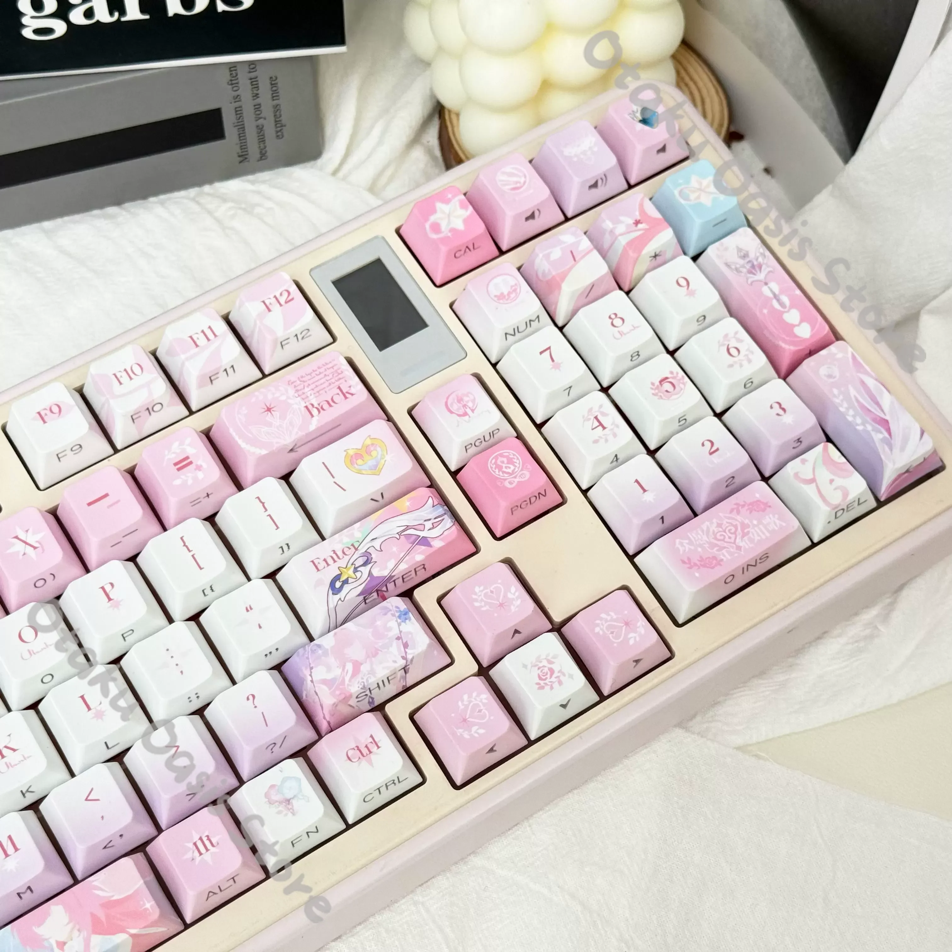 honkai-star-rail-cyrene-keyboard-keycaps-cosplay-pbt-kforce-keycap-ornaments-side-engraving-character-light-transmission